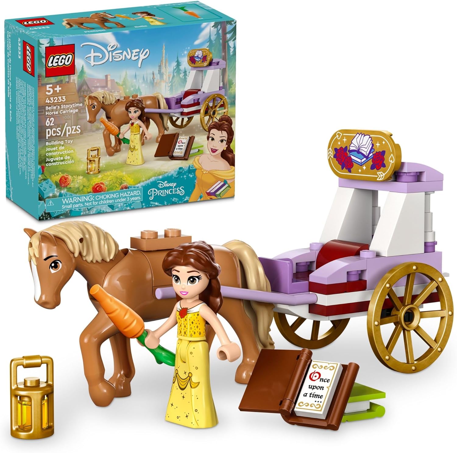 KIDS PREFERRED Disney Princess Belle 12” Plush Doll with Sounds