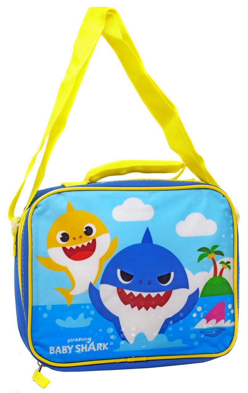 Lunch Bag - Pink Fong - Baby & Daddy Shark Blue New BSHARL