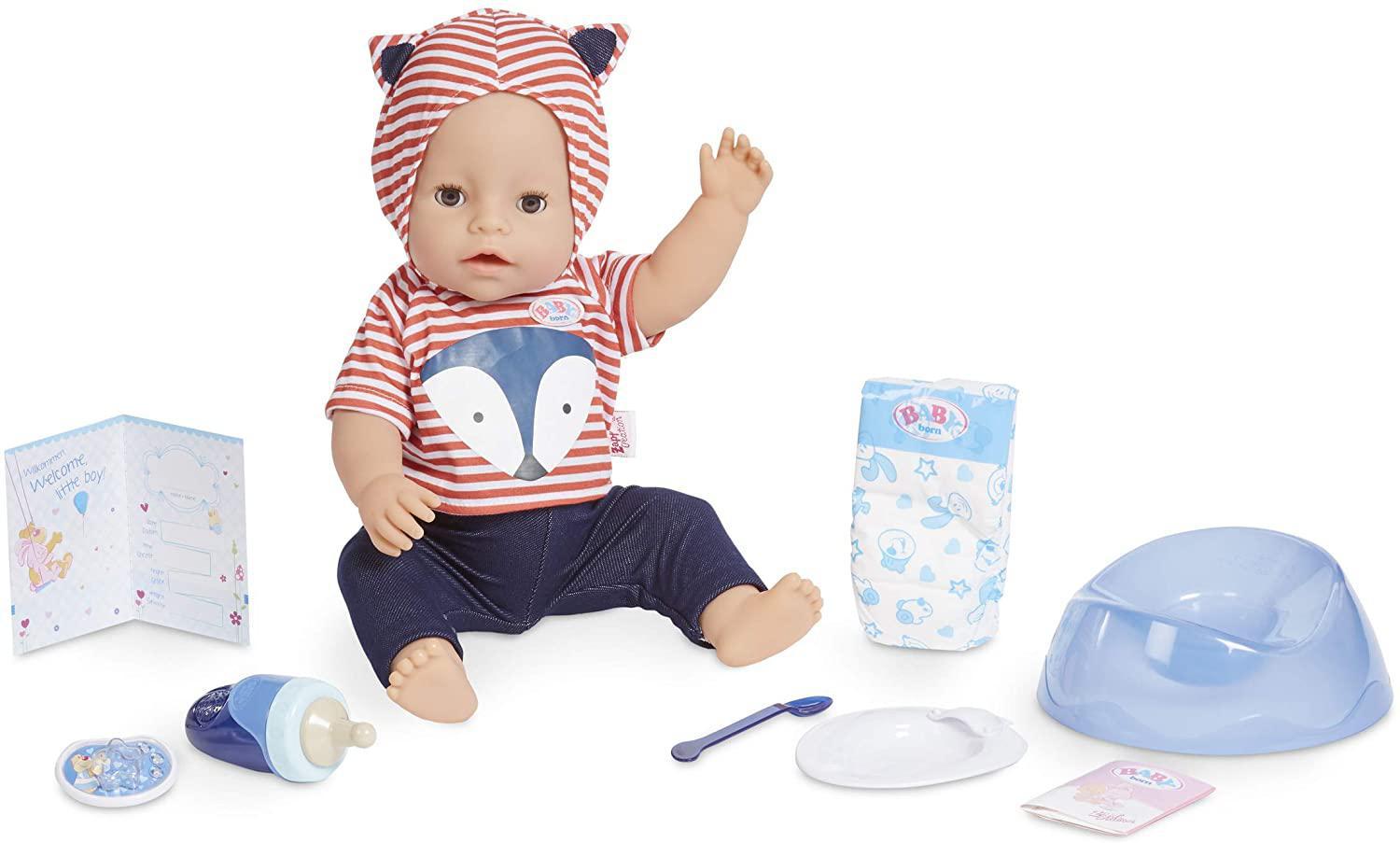 Baby born interactive doll best sale blue eyes