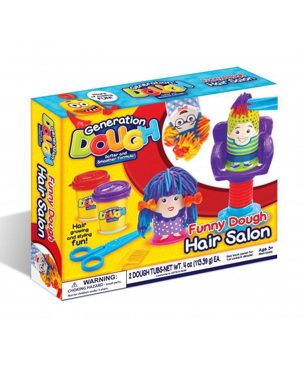 Kidplay Products Generation Dough Hair Salon Kids Play Dough Hair Growing Styling Activity Set