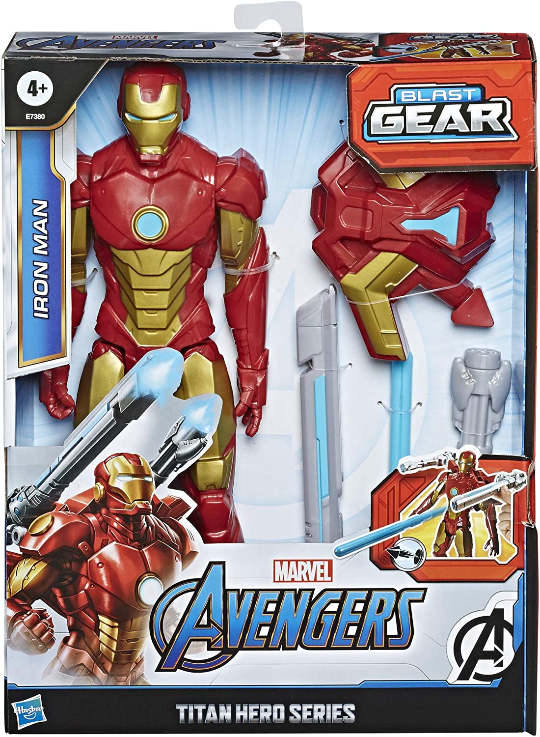 Avengers Marvel Titan Hero Series Blast Gear Iron Man Action