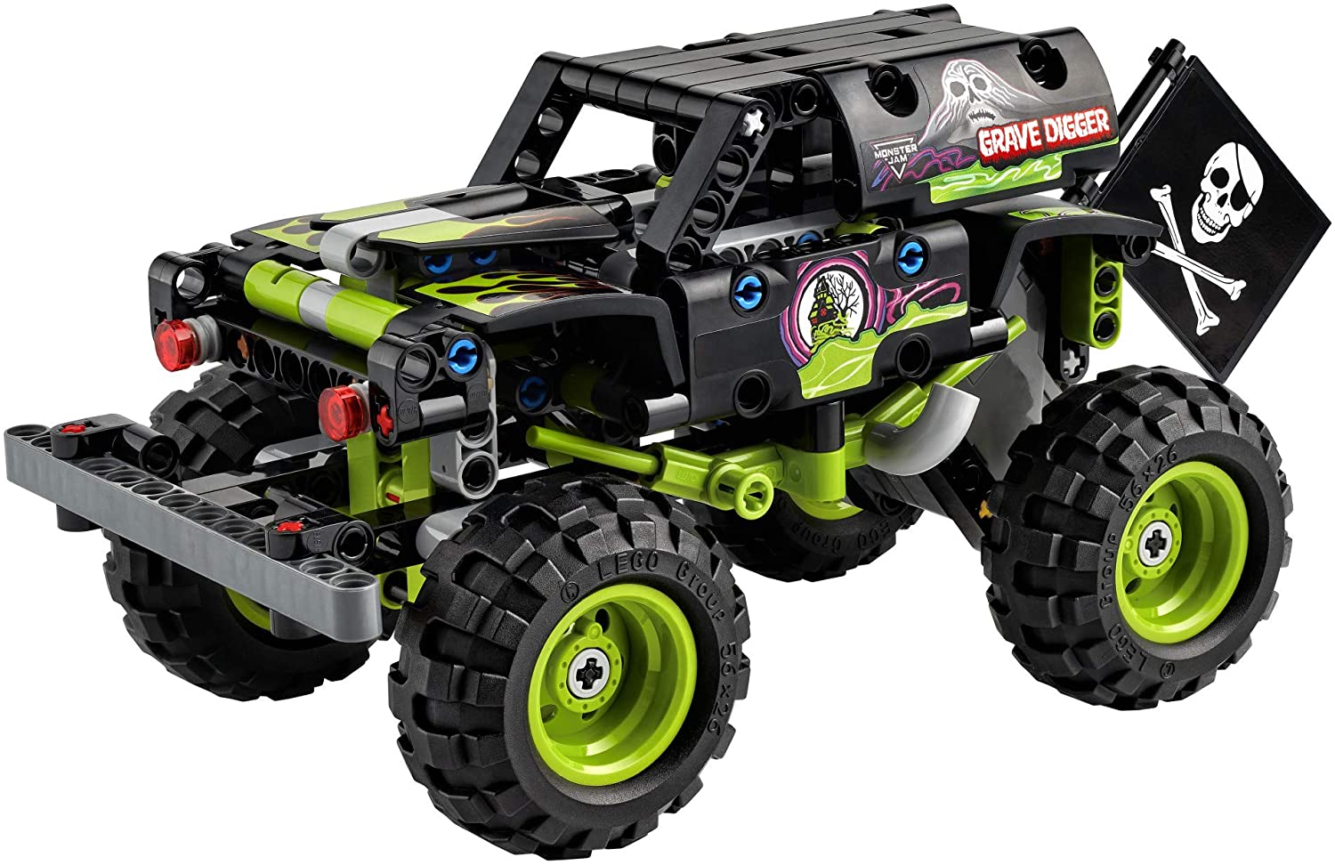 Monster Jam, Grave Digger Retro 1:24 Scale Die-Cast Monster Truck, Girl and  Boy Toys