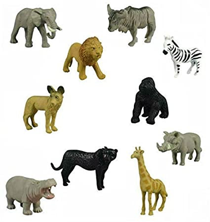 Wild Republic African Animal Figurines Tube, Zoo Animals, Jungle