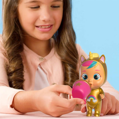 Cry Babies Magic Tears Gold Edition Collectible Toy - Special Edition Series 8 Surprises, 8+ to Collect