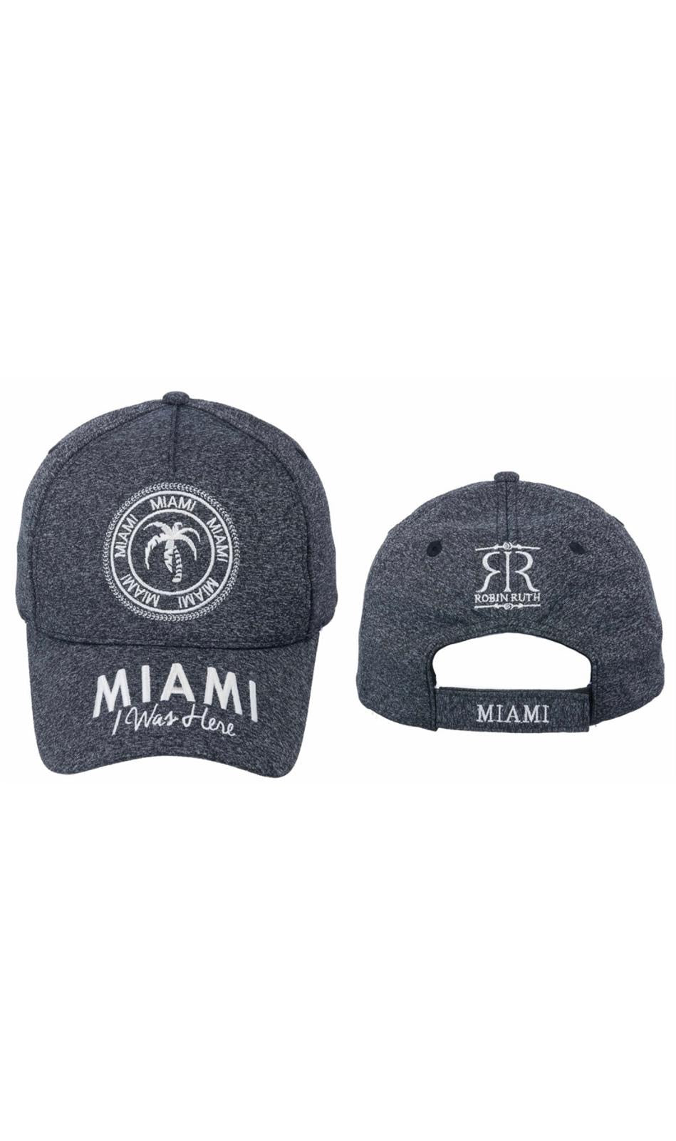 Miami Baseball Hat, Adult Size - “Miami I was Here” - One Size Fits Most, Mom & Daddy Gift Miami Cap