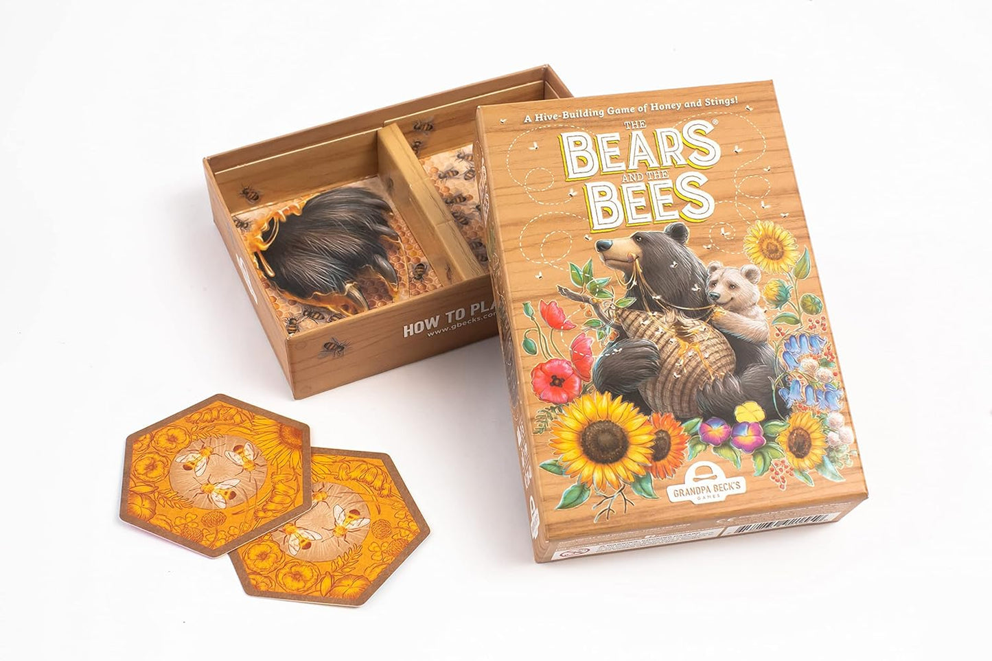 Grandpa Beck's Games The Bears and The Bees | Strategic Tile Laying Card Game for Kids, Teens, & Adults, 2-5 Players 7+