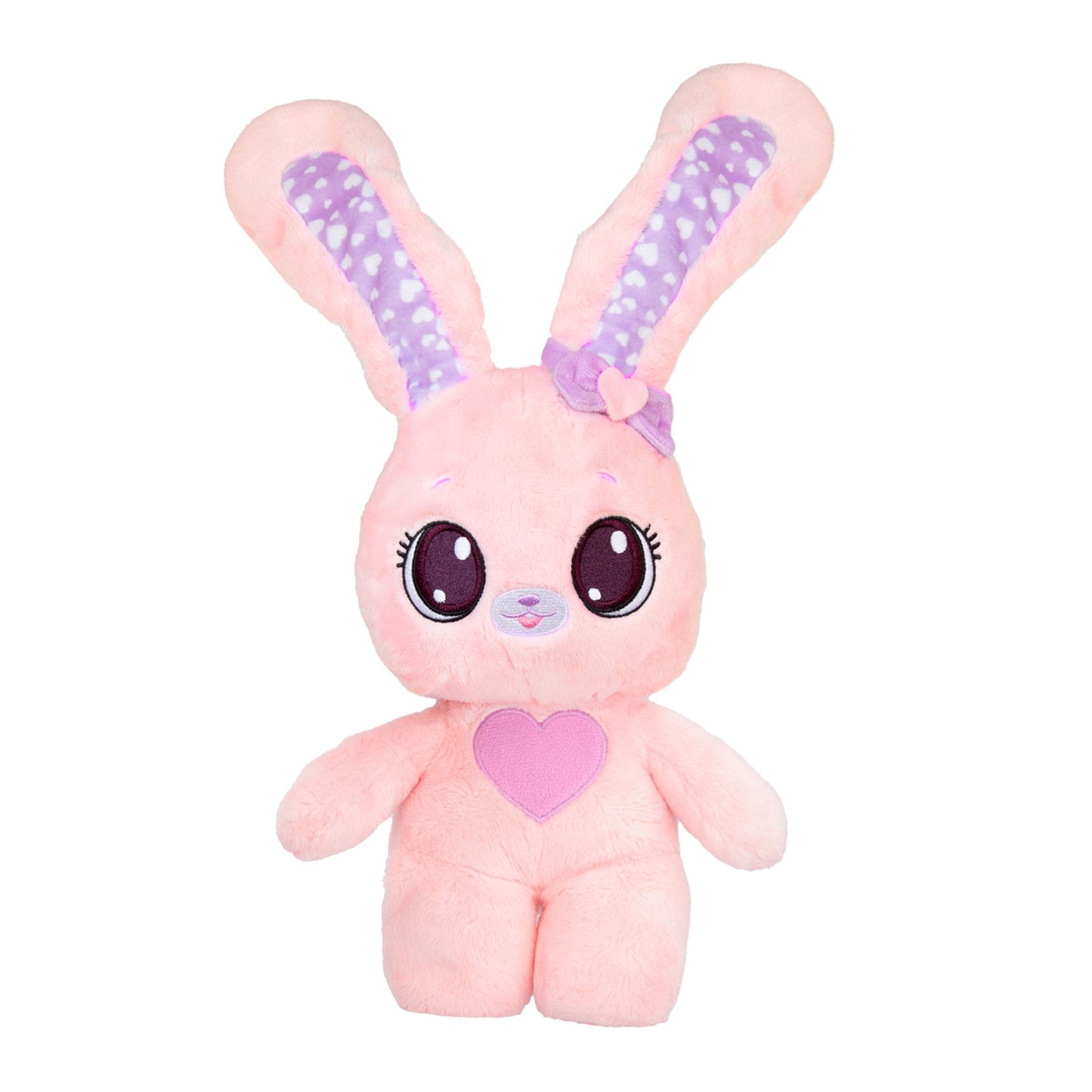 Peekapets Peek-A-Boo- Bunny Pink Plush - Stuffed Animal, Plush Doll - Great Gift for Kids Ages 1-3