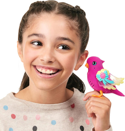 Little Live Pets - Lil' Bird & Bird Cage Tiara Twinkles, New Light Up Wings with 20 + Sounds, and Reacts to Touch