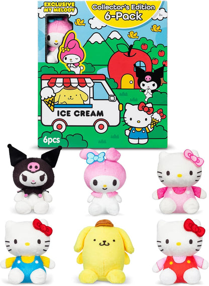 Basic Fun Hello Kitty and Friends Micro Teenies - Assorted Styles - Great Gift for Hello Kitty Fan (1 Random Plushie))