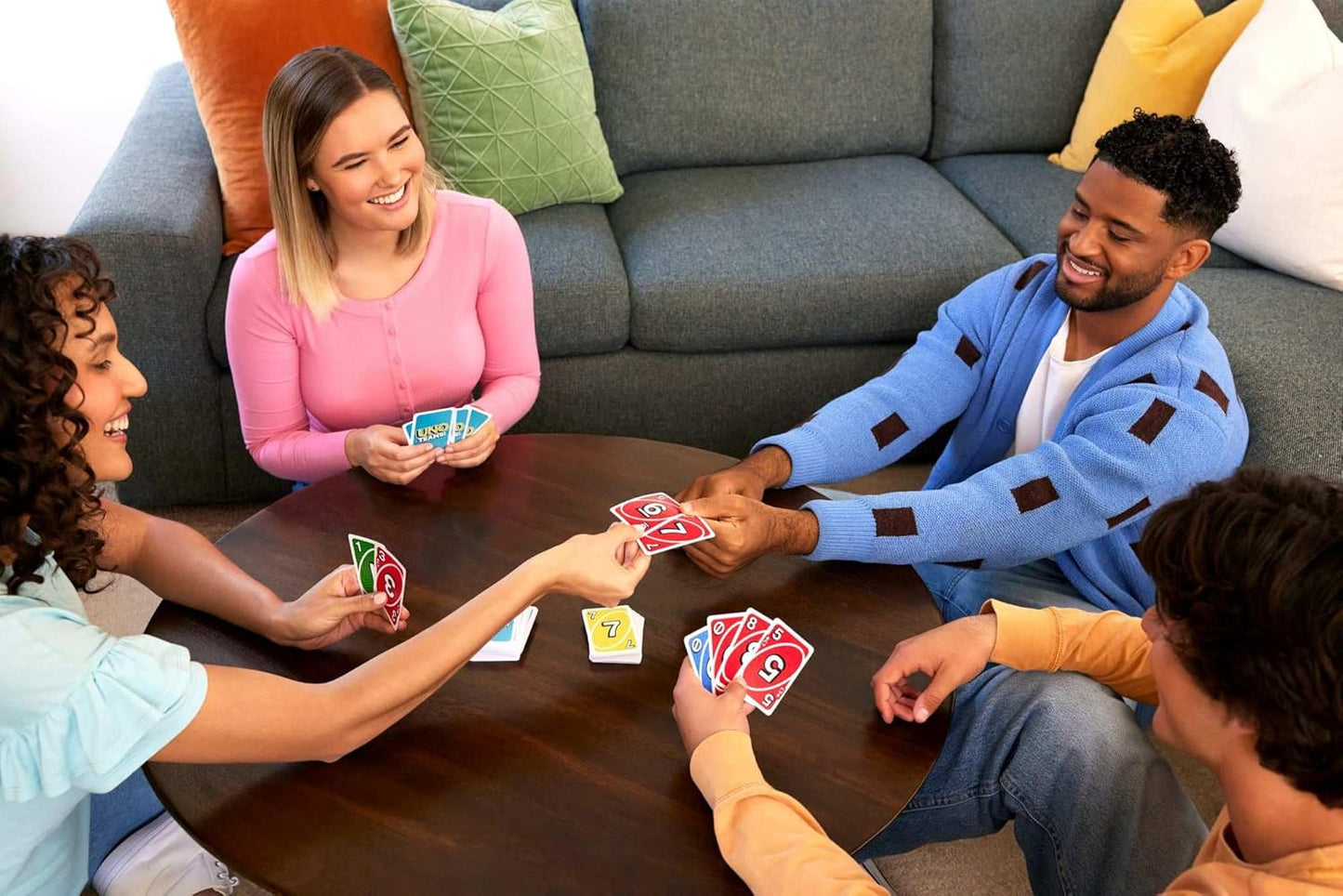 Mattel Games UNO Teams Card Game for Family Nights, Game Nights, Travel, Camping & Parties for Players 7 And Up