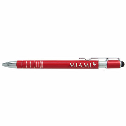 Miami Beach/Florida Ball Point Metal Pen with or Without Stylus - Great Miami Florida Souvenir Gift, 1ct