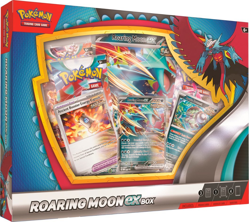 Pokemon TCG: Roaring Moon ex Box or Iron Valiant ex Box - 1 Box Randomly Pick