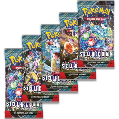 Pokemon Scarlet & Violet Stellar Crown Booster Pack (10 Cards in a pack) 1Pack