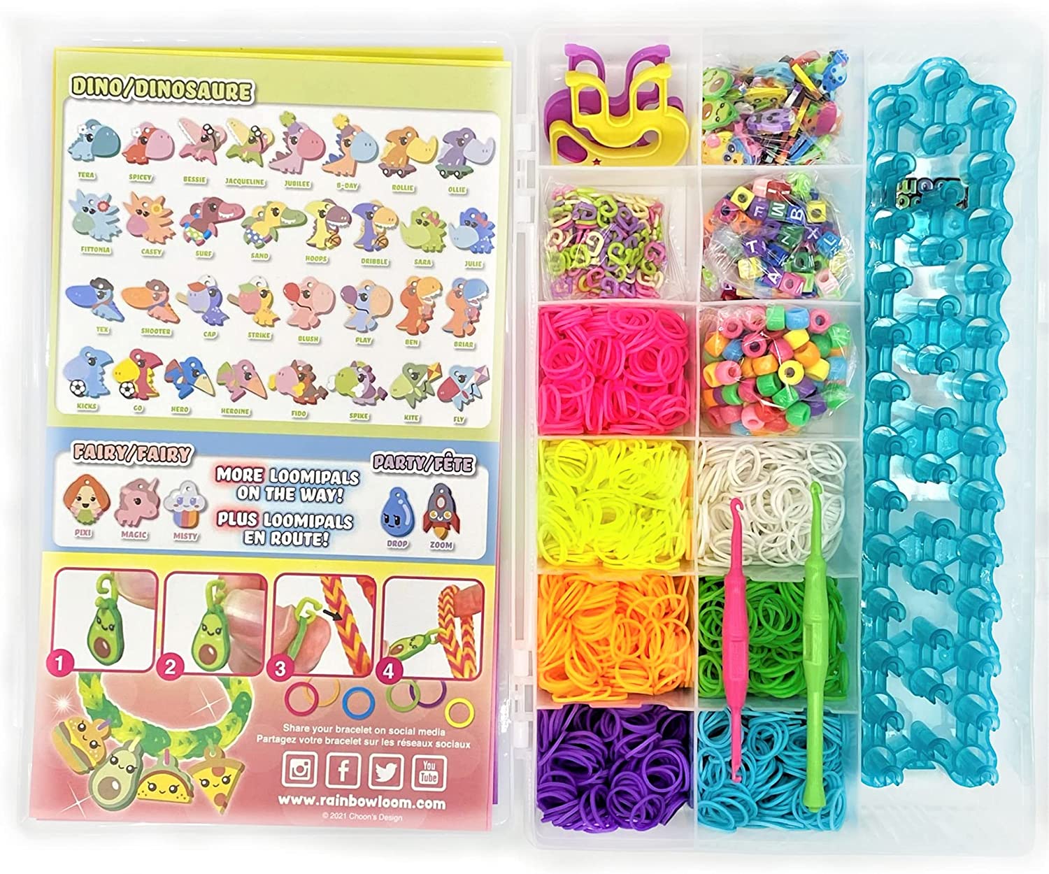 Rainbow Loom® Loomi-Pals™ Combo Set, Features 60 CUTE Assorted LP Char –