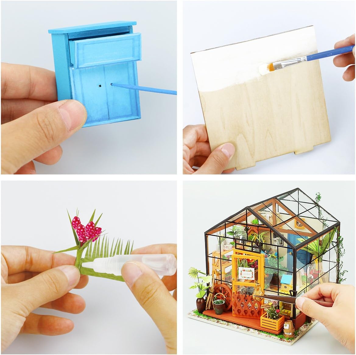 Cathy's Flower House DIY Miniature 3D Dollhouse Kit