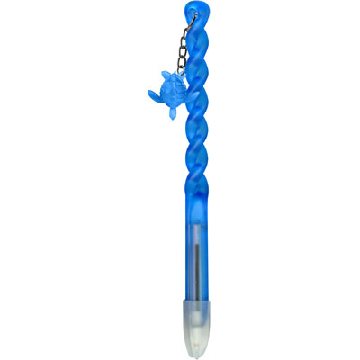 Twisty Pen with Sea Animals Pendant - Great Family Souvenir Gift (Random Color Pick, 1 Count)