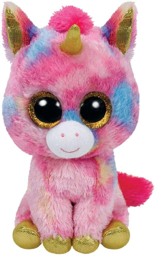 Ty Beanie Boos Fantasia - Multicolor Unicorn - Soft Plush Animal