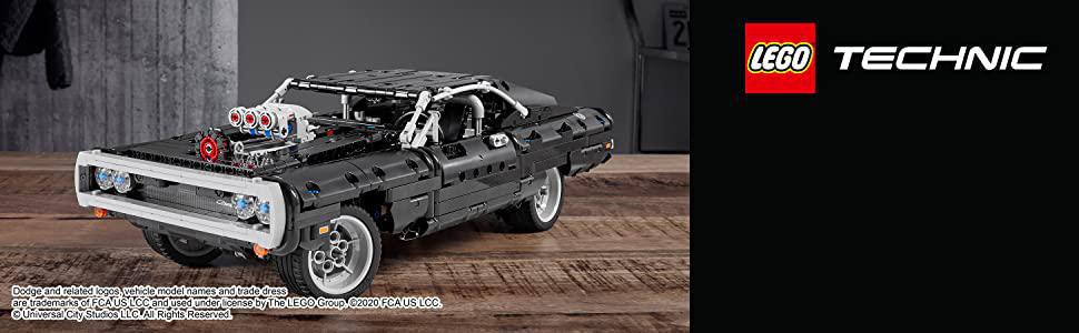 Technic Fast newest & Furious Dom’s Dodge Charger 42111 Race Car Toy Building Set