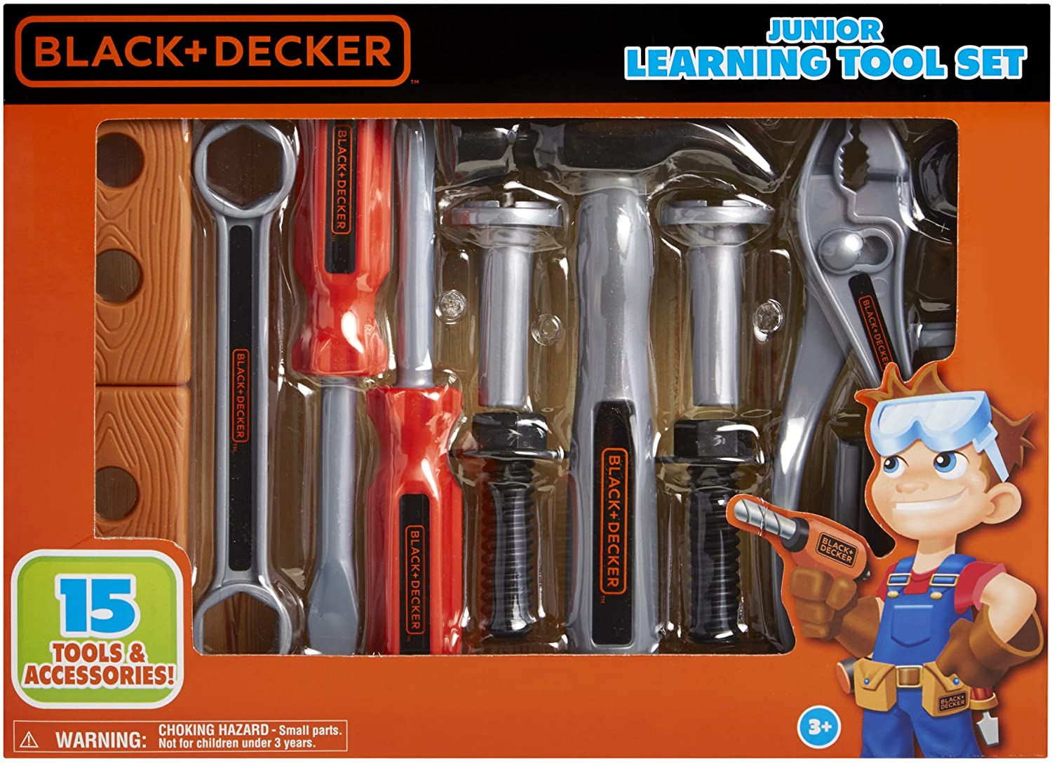 Jakks- Black & Decker Lil Builder Tool Set - 15 Tools