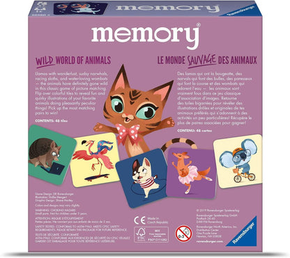 Wild World of Animals Memory Game for Boys & Girls Age 3 & Up! - A Fun & Fast Cuddly Matching Game