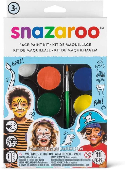 Snazaroo Palette Kit Face Paint, Adventure - Water-Based, Dry Fast