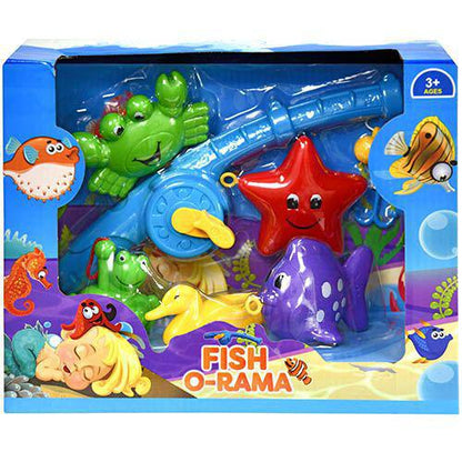Fish O-Rama Magnetic Fishing Game for Kids - Bath Pool Toys Set for Wa –