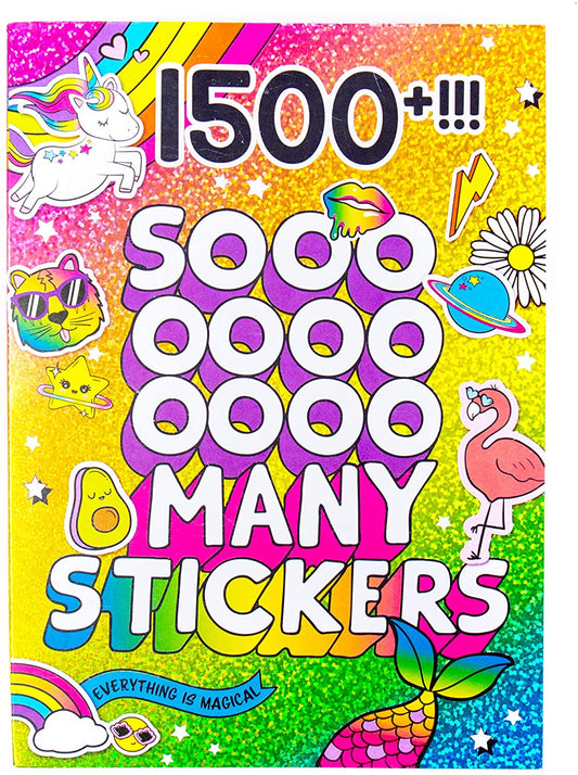 Just My Style 1500+ Sticker Book by Horizon Group USA,Positivity Quotes, Sweet Treats,VSCO Girl, Unicorns & Much More On 43 Pages