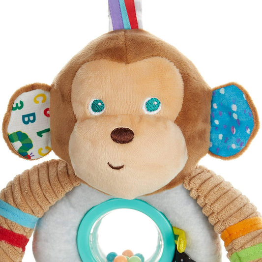 The World of Eric Carle, Developmental Monkey Rattle Clip for Babies