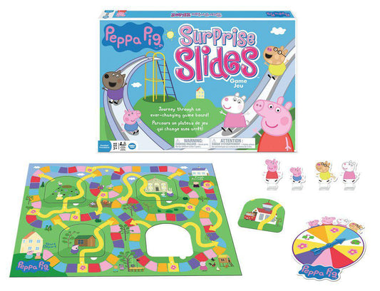 Wonder Forge Peppa Pig Slides Game Board, Peppa, George, Mummy Pig, Daddy Pig, Suzy sheep And Richard rabbit