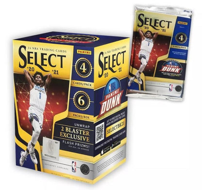 2020/21 Panini Select Basketball 6-Pack Blaster Box (Flash Prizms!)