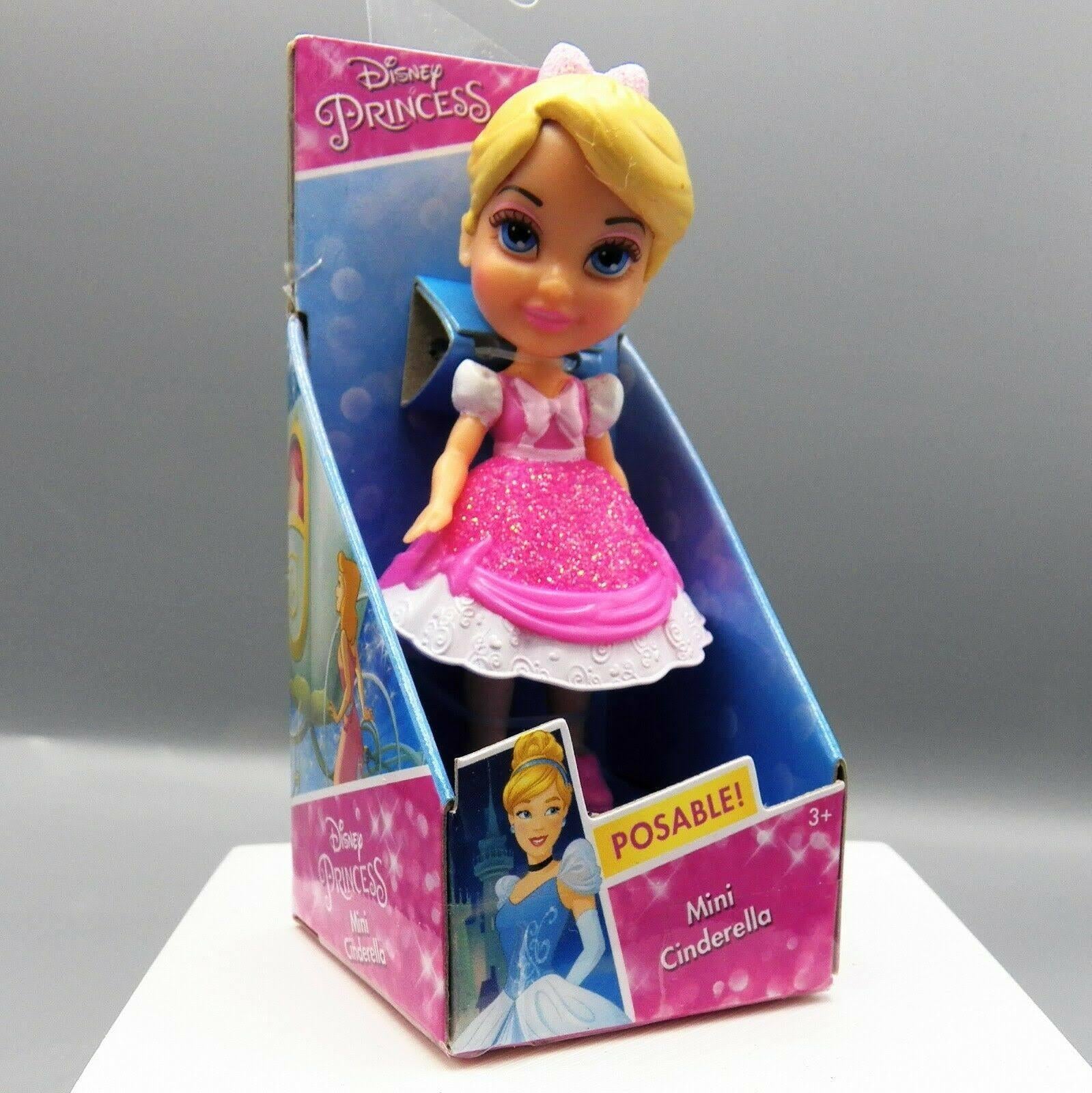 Princess & Disney Frozen Posable Mini Toddlers Figures : Elsa, Anna,  Cinderella, Rapunzel, Cinderella ,Belle, More