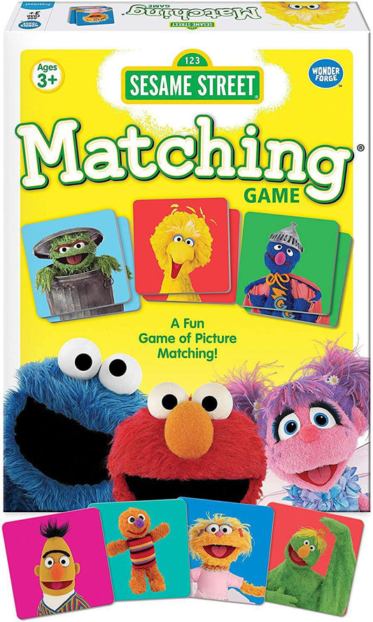 Wonder Forge Classic Picture Memory Matching Game - Elmo, Abby Cadabby, Super Grover, Zoe, Bert, Ernie, and more