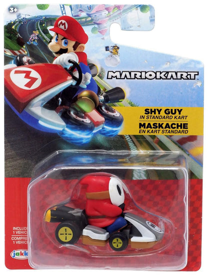 World of Nintendo Super Mario Kart Wave 4 Tape Racers Vehicles Only -  Feature Luigi, Shy Guy, Yoshi and Mario Figure (2.5 inches)