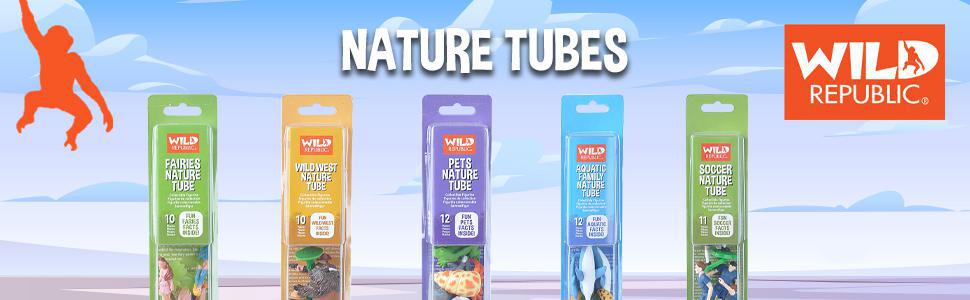 Wild Republic River Nature Figurines Tube, Kids Gifts, Educational