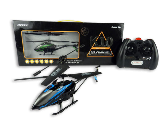 RC Helicopter, Remote Control Helicopter with Gyro and LED Light 3.0 Channel Alloy Helicopter for Kids & Adult Toy Gift