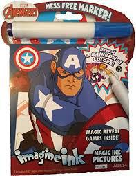 Bendon Imagine Ink Magic Ink Pictures With Nella, Vampirina, Captain America, Spiderman, LOL! Surprise, Minnie