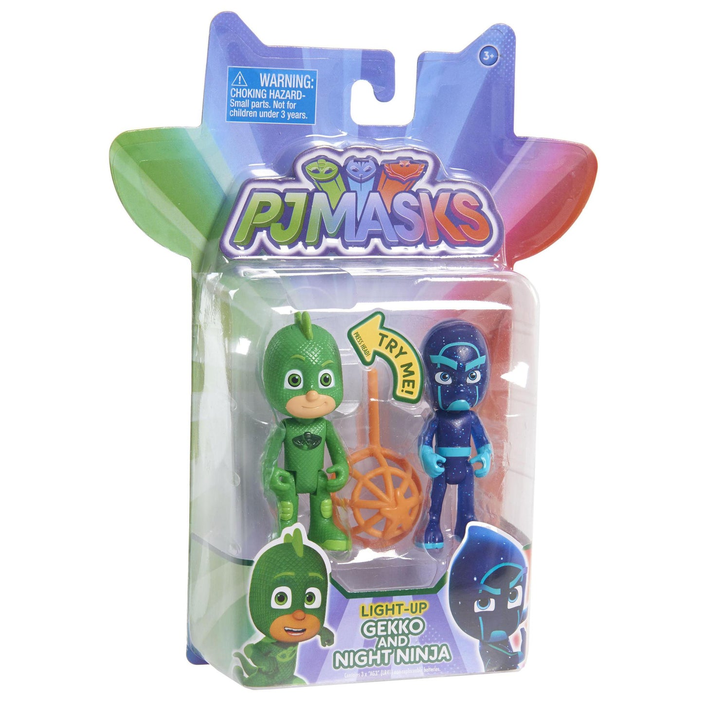 Disney Junior PJ Masks Action Figure 2-Pack Light-Up Assortment: Catboy & Romeo, Gekko vs. Night Ninja, Owlette vs. Luna Girl