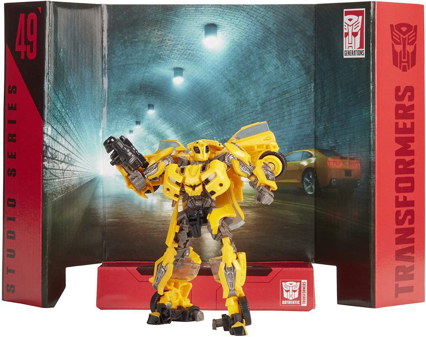 Transformers Toys Studio Series 49 Deluxe Class Movie 1 Bumblebee Action Figure - Kids Ages 8 & Up, 4.5"