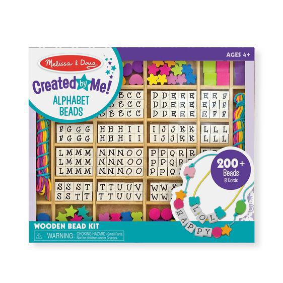 Melissa & Doug Created by Me! Alphabet Beads Wooden Bead Kit