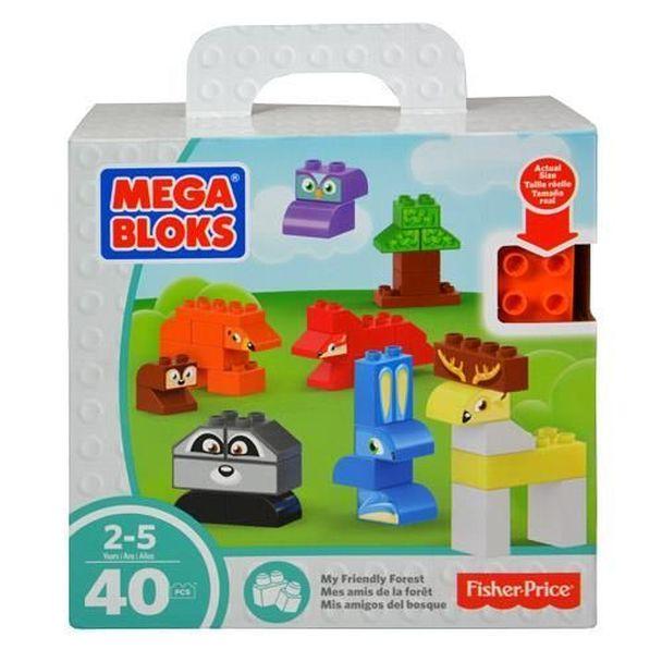 Fisher Price Mattel Mega Bloks My Friendly Forest 40-piece Playset