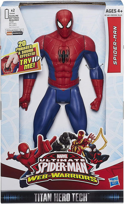 Marvel Ultimate Spider-Man Web Warriors Titan Hero Tech Electronic Spider-Man 12-Inch Figure