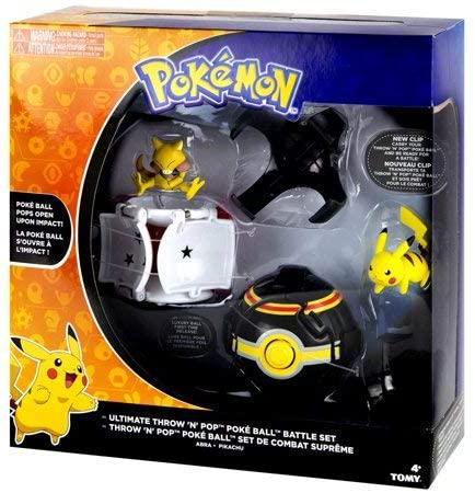 Pokemon Throw 'N' Pop Ultimate Pokeball Battle Set - Pokemon Toy Pikac –