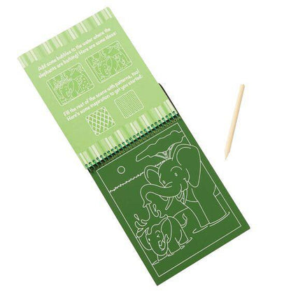 Melissa & Doug On the Go Scratch Art Color Reveal Pad - Safari