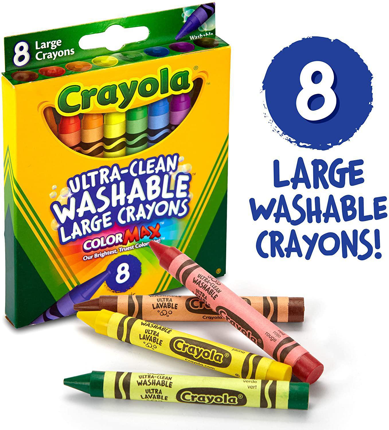 (4 pack) Crayola Classic Crayons, Back to School Supplies for Kids, 8 Ct,  Art Supplies