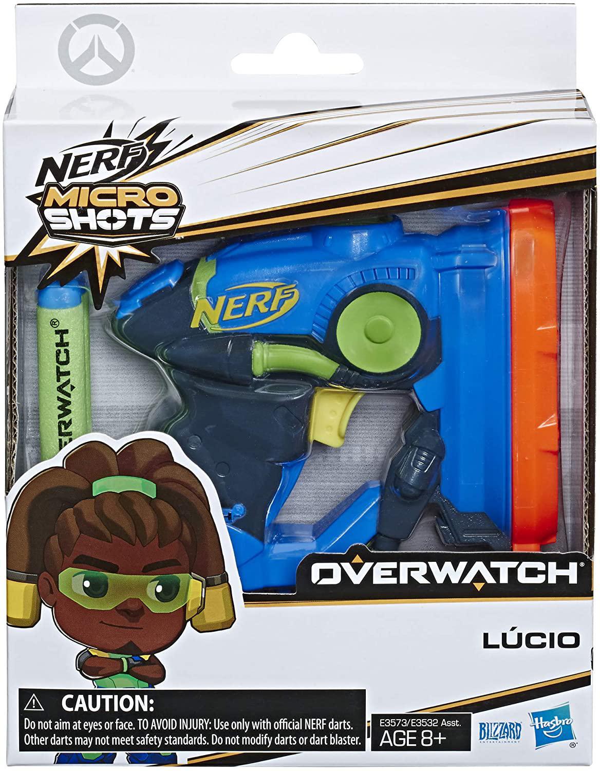 NERF Microshots Overwatch Blaster: Mei Blaster, Lucio Blaster, Roadhog ...