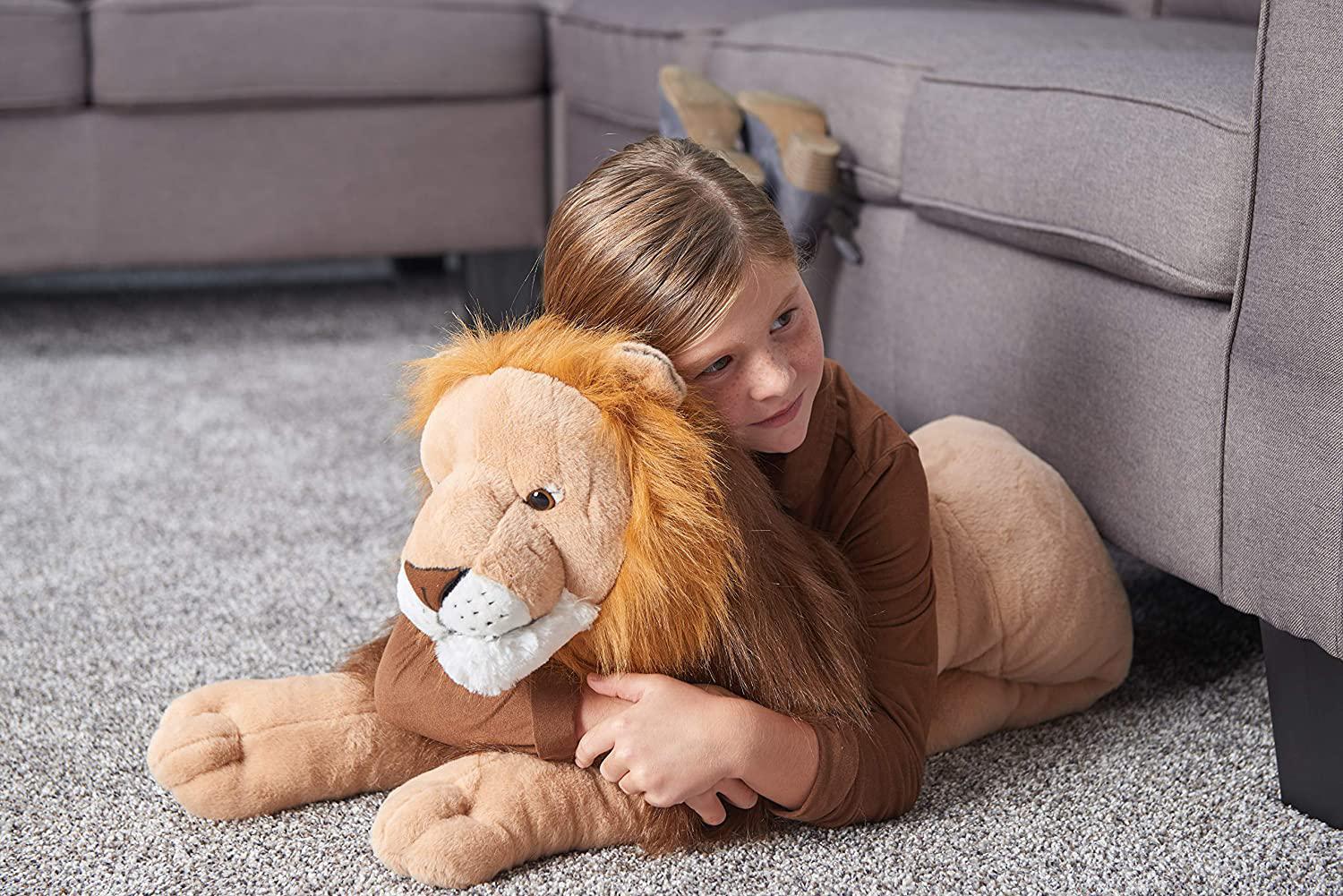 Wild Republic Jumbo Lion Plush, Giant Stuffed Animal, Plush Toy, Gifts ...