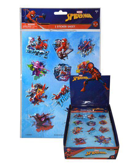 Spider-Man Raised Stickers Sheet - 1 Pack