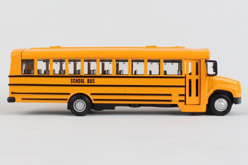 Die Cast Yellow School Bus, 7 Inch Classic Metal School Bus Toy With P ...