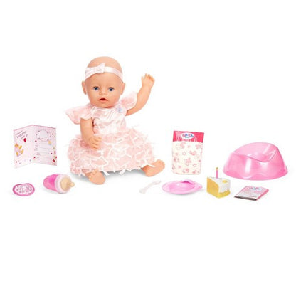 BABY Born Lil' Girl Baby Doll - Blue Eyes Pretend Play Doll - Great Gift Doll Playset Toy