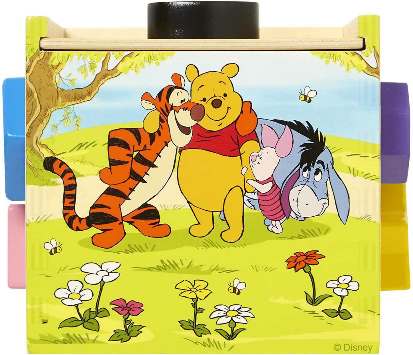 Melissa & Doug Disney Baby Winnie the Pooh Wooden Shape Sorting Cube